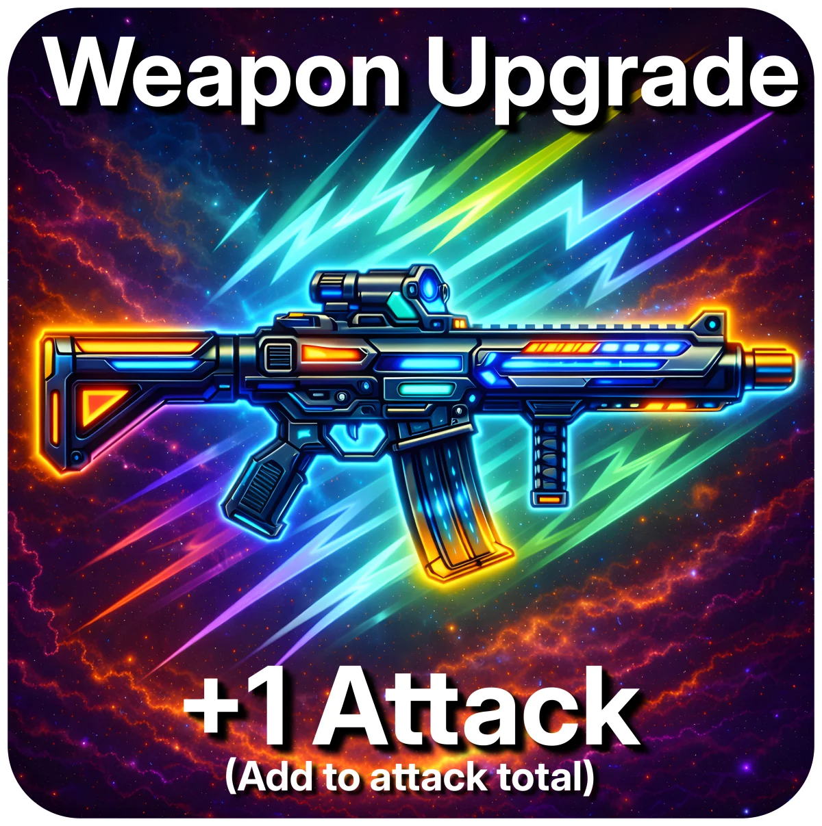 Weapon Upgrade card: +1 Attack